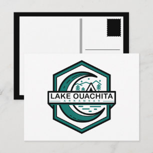 SEE OUACHITA arkansas moon hexa Postkarte