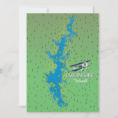 See Päijänne Finnland schöne Karte (Rückseite)