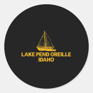 See Pend Oreille Idaho Outdoors Vintage Vorder- un Runder Aufkleber