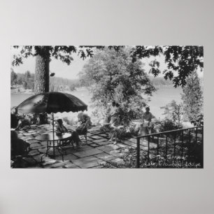 See-Pfeilspitze, Kalifornien-Häuschen-Ansicht u. Poster