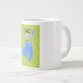 See Pichola, Indien Reiseplakatkarte. Jumbo-Tasse (Vorderseite Rechts)