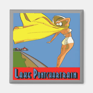 See Pontchartrain Plakat Magnet