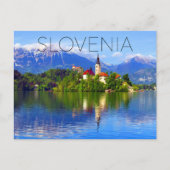See Postkarte von Bled, Slowenien (Vorderseite)