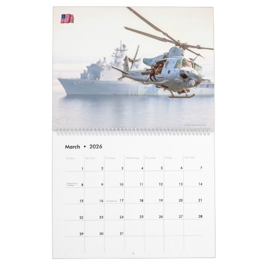 SEE-POWER - US-Marineschiffe Kalender (Mär 2026)