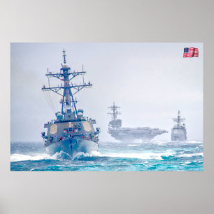 SEE-POWER - US-Marineschiffe Poster