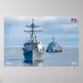SEE-POWER - US-Marineschiffe Poster (Vorne)