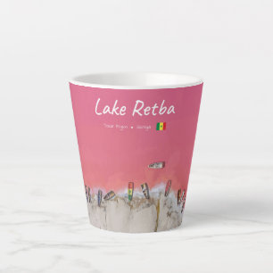 See Retba, Senegal - Rosa See Boote Klein Milchtasse