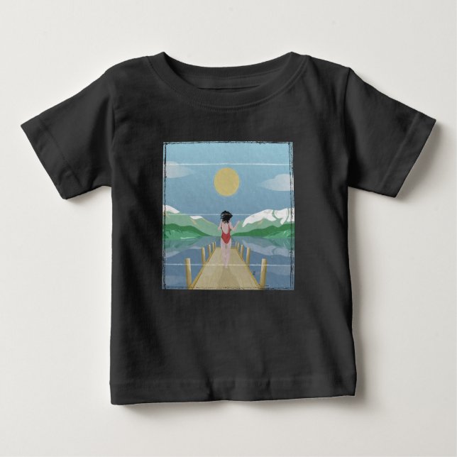 See Rotoiti Neuseeland Baby T-shirt (Vorderseite)