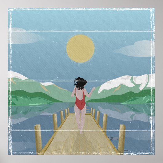 See Rotoiti Neuseeland Poster (Vorne)