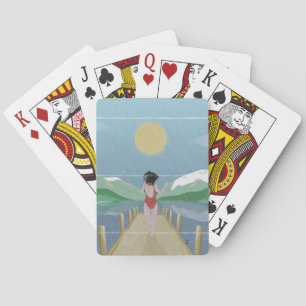 See Rotoiti Neuseeland Spielkarten