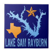 See Sam Rayburn, Texas Fliese (Vorderseite)