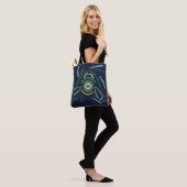 See Sea Turtle Moderne Abstrakte Kunst Traumtasche Tasche (Am Model)