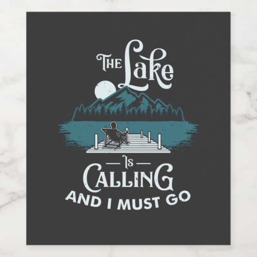 See - See ruft Weinetikett (Einzelnes Label)