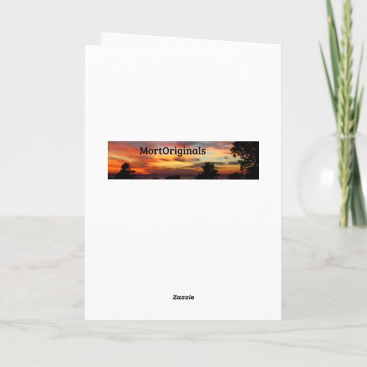 See-Sonnenuntergang erhalten gut bald Karte (Rückseite)