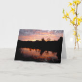 See-Sonnenuntergang Karte (Gelbe Blume)