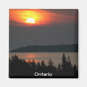 See-Sonnenuntergang Magnet