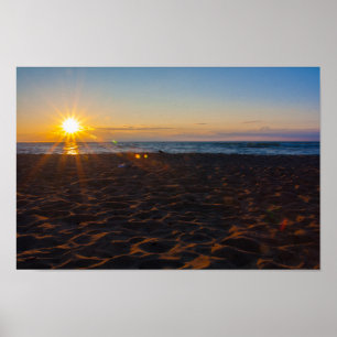 See-Sonnenuntergang, Ontonagon, Michigan Poster
