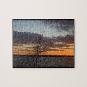 See-Sonnenuntergang-Puzzlespiel Puzzle