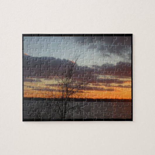 See-Sonnenuntergang-Puzzlespiel Puzzle (Horizontal)