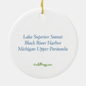 See-Sonnenuntergang-Verzierung Keramik Ornament (Hinten)