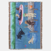 See-Spaß Labradors Decke (Vorderseite Vertikal)