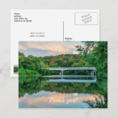 See Springfield Abendliche Ruhe Danke Postkarte (Vorne/Hinten)