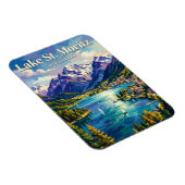See St. Moritz Schweiz Magnet (Rechte Seite)