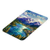 See St. Moritz Schweiz Magnet (Linke Seite)