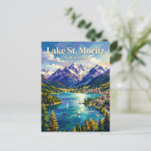 See St. Moritz Schweiz Postkarte (Stehend Vorderseite)