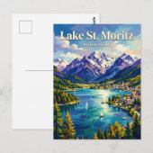 See St. Moritz Schweiz Postkarte (Vorne/Hinten)