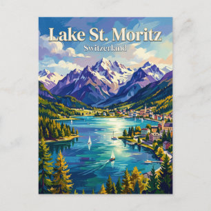 See St. Moritz Schweiz Postkarte