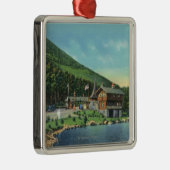 See-Stevens-Ansicht des Gebührn-Hauses Silbernes Ornament (Rechts)