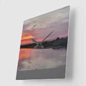 SEE SUNDOWN GLOW QUADRATISCHE WANDUHR (Winkel)