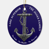 See SUPERIOR Patriotischer Not leidender Anker nau Keramik Ornament (Links)