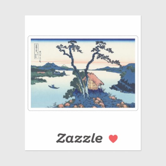 See Suwa in Shinano Provinz Aufkleber (Blatt)