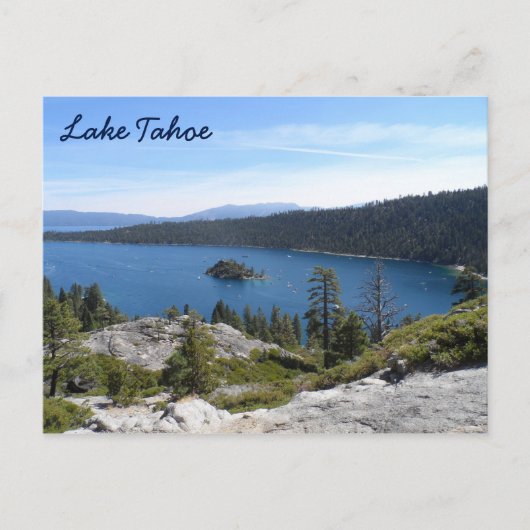 See Tahoe- Smaragd-Bucht Postkarte (Vorderseite)
