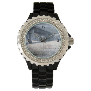 See Taneycomo Foggy Winter Angeln Armbanduhr