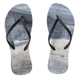 See Taneycomo Foggy Winter Angeln Badesandalen