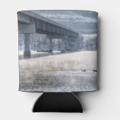 See Taneycomo Foggy Winter Angeln Dosenkühler (Rückseite)