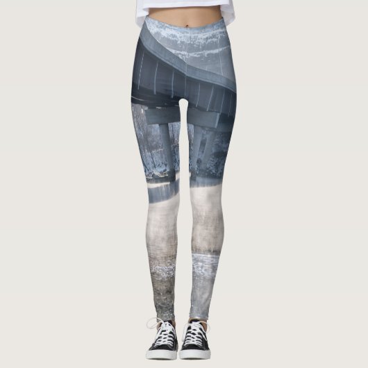 See Taneycomo Foggy Winter Angeln Leggings (Vorderseite)