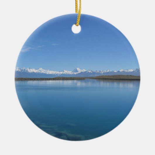 See Tekapo, Neuseeland Keramikornament (Vorne)