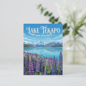 See Tekapo Neuseeland Postkarte (Stehend Vorderseite)