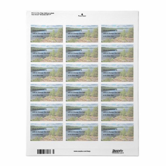 See Themed Adressaufkleber (Vorne)