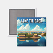 See Titicaca Floating Islands Magnet (Vorderseite/Rückseite)