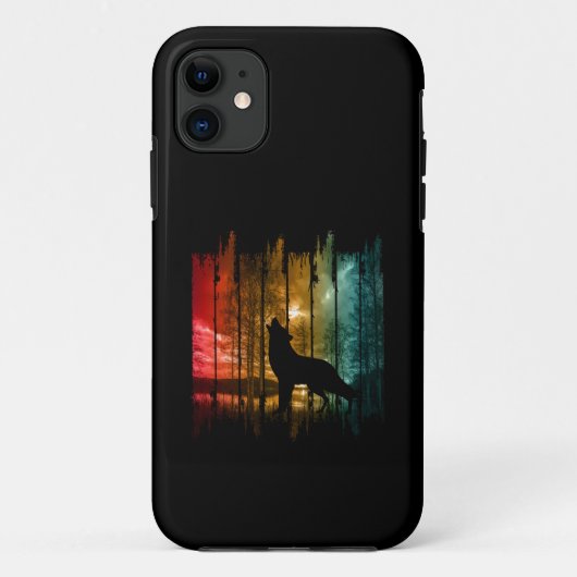 SEE TREES WOLF HOWLING Case-Mate iPhone HÜLLE (Rückseite)