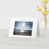 See u. sonniger blauer Himmel Karte (Gelbe Blume)