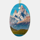 See und Anden-Berge, Patagonia - Argentinien Keramikornament (Links)