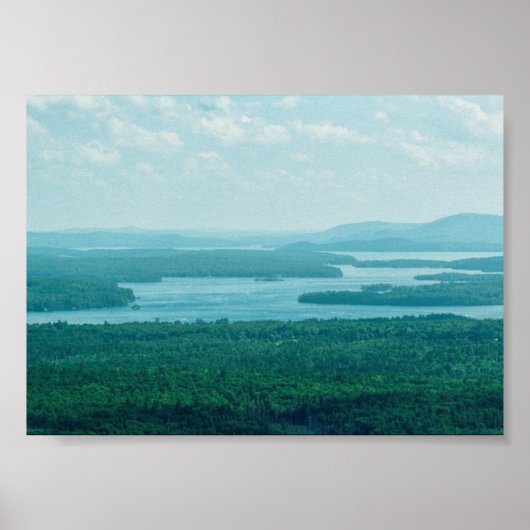 See- und Bergblick Poster (Vorne)
