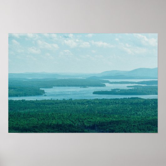 See- und Bergblick Poster (Vorne)