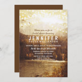 See und Berge Rustikales Brautparty Einladung (Vorne/Hinten)
